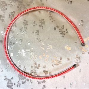 J.Crew woven pink orange headband